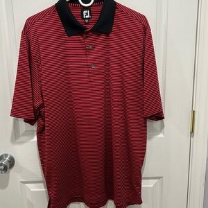 FootJoy striped red polo